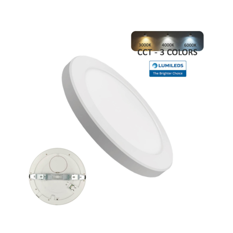 Downlight+ plafoniera led 24W con foro regolabile LUMILEDS - CCT