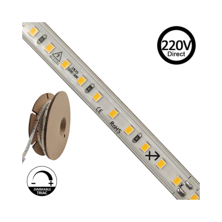 Strip led SMD AC220V 8W IP65
