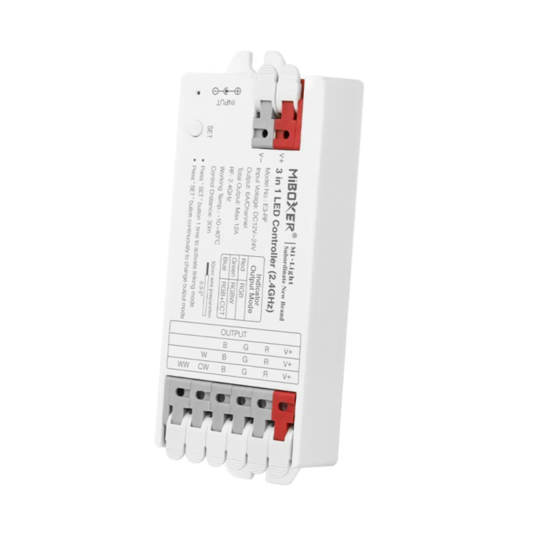 Controller LED 3 in 1 RGB + RGBW + RGBCCT - RF 2,4 GHz